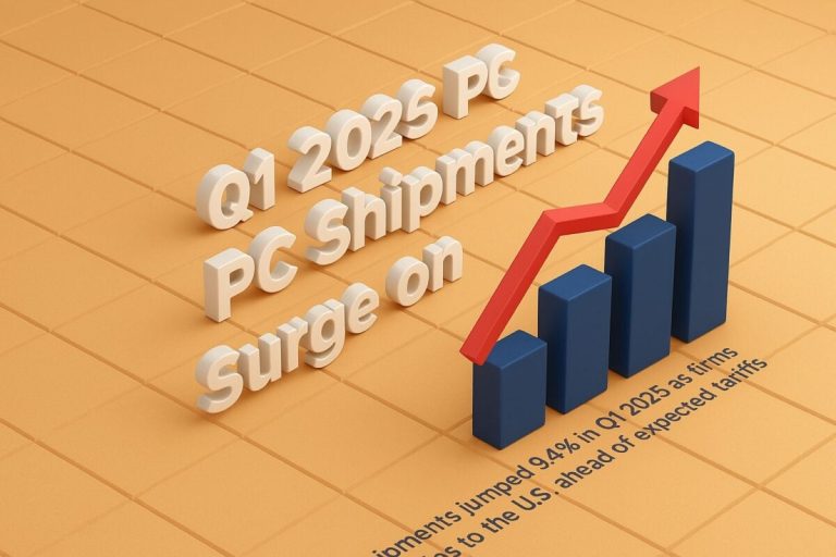 Q1 2025 Global PC Shipments Surge on Tariff Fears