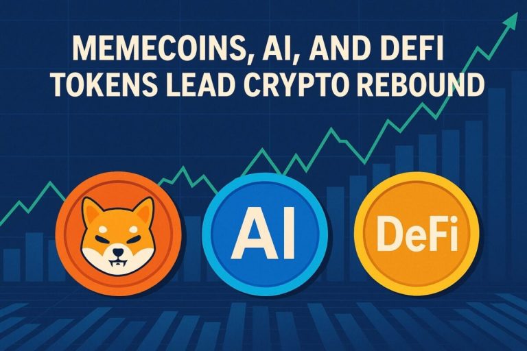 Memecoins, AI, and DeFi Tokens Lead Crypto Rebound